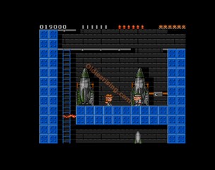 une photo d'Ã©cran de Rick Dangerous sur Commodore Amiga